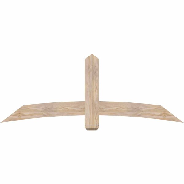 Ekena Millwork Bellingham Smooth Timber Gable Bracket, Douglas Fir, 72"W x 27"H x 3 1/2"D x 5 1/2"F, 9/12 Pitch GBW072X27X0406BEL00SDF - main